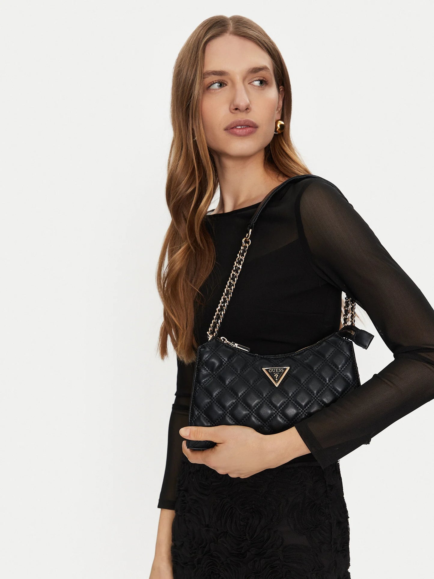 Guess Giully women's quilted shoulder bag