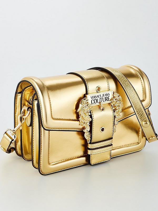 Range F Metallic Leather Shoulder Bag
