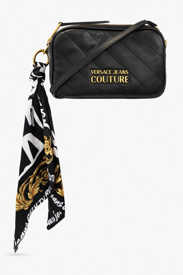 QUILTED SHOULDER BAG WITH LOGO