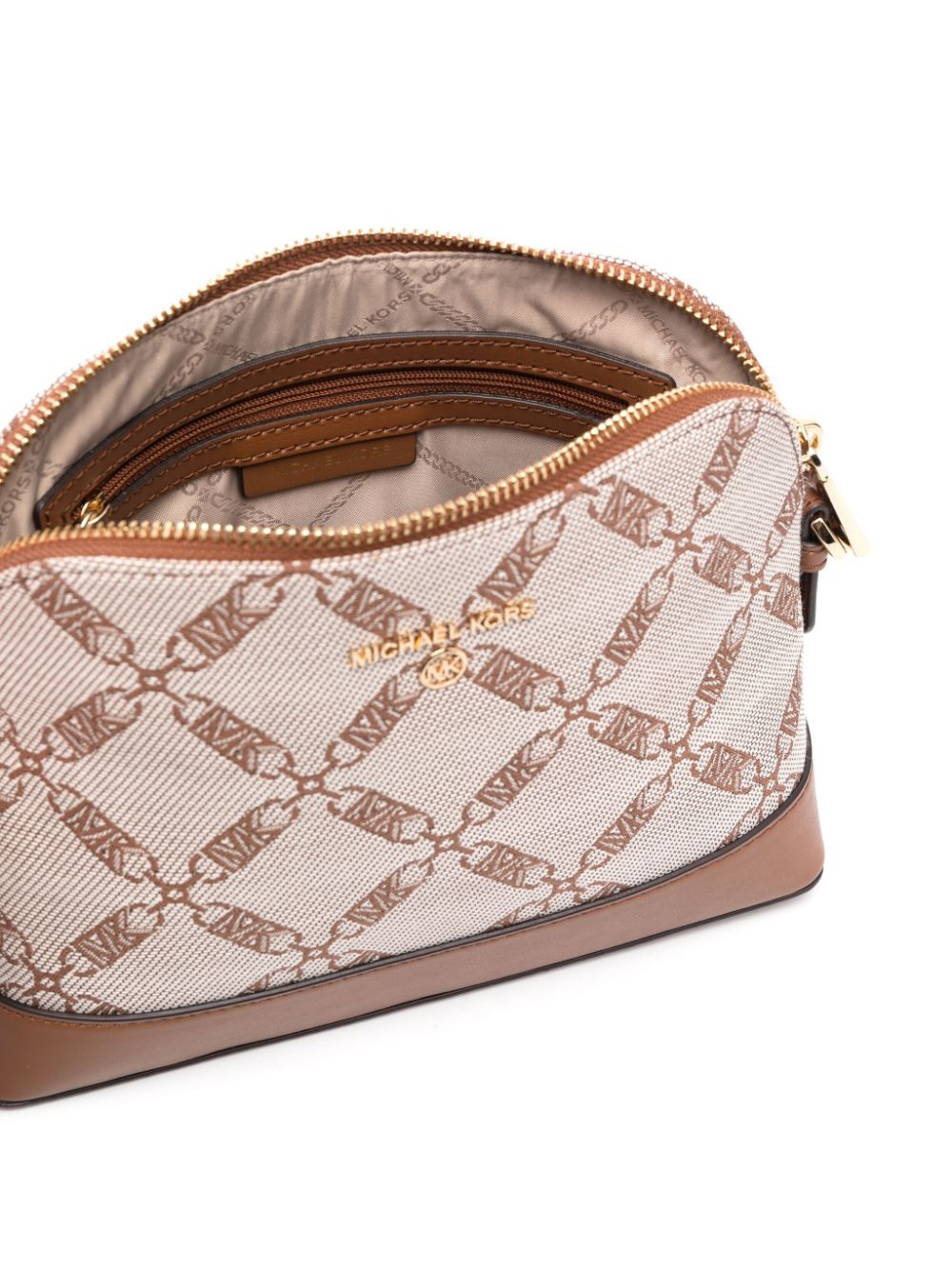 logo-embossed crossbody bag
