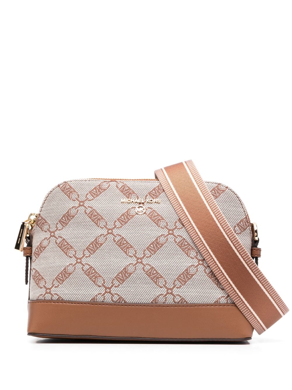 logo-embossed crossbody bag
